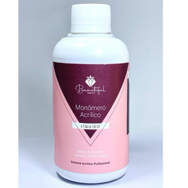 Monômero Acrílico 250ML - Beautiful Nails - Livre de TPO