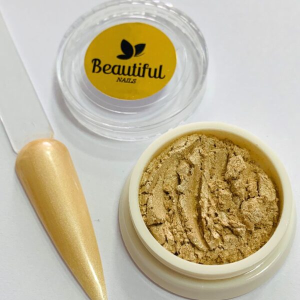 Pigmento Dourado Champanhe Cor 15 - Beautiful Nails