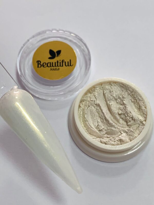 Pigmento Branco Perola cor 21- Beautiful Nails