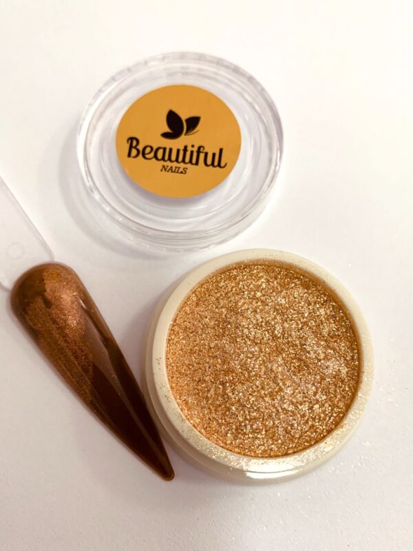 Pigmento  Dourado Pérola cor 02 - Beautiful Nails