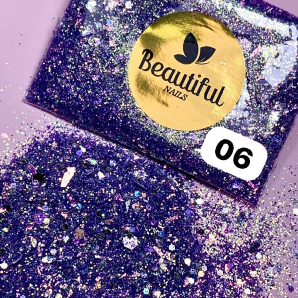 Glitter Cor 06 - Beautiful Nails