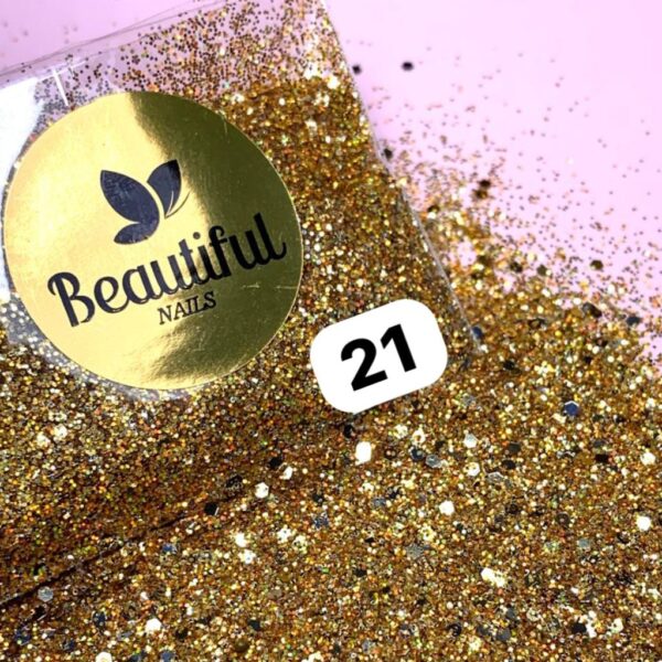 Glitter Cor 21 - Beautiful Nails