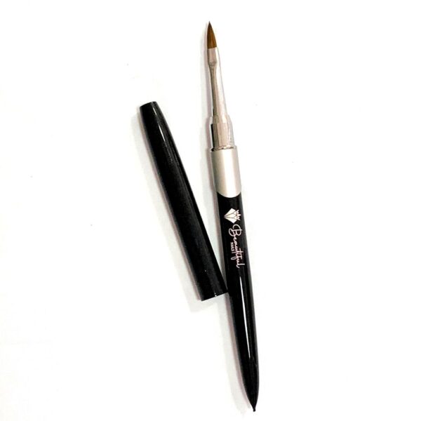 Pincel Kolinsky Cabo Preto Nail Art BN- Nª 02