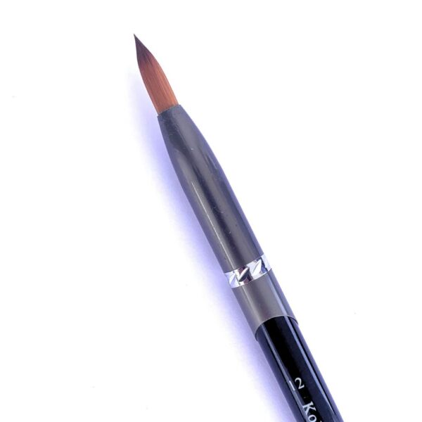 Pincel Kolinsky Germany Cabo Preto  Nª 12 - 100% Cerdas Naturais