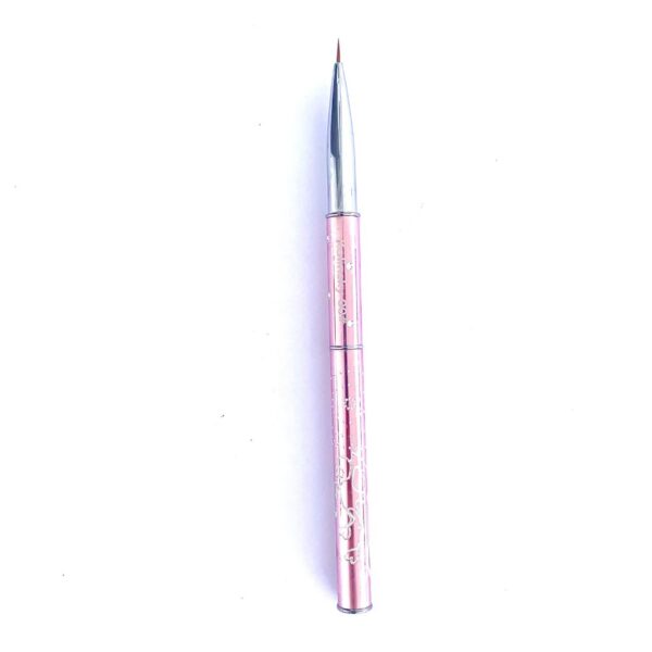 Pincel Line Kolinsky Rosa Com Tampa  Strass Nª #00
