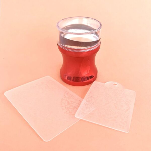 Carimbo Vermelho  Com Placa