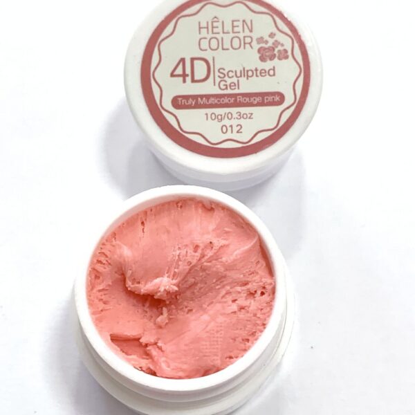 Gel Plasteline 4D Cor  Salmão Nª 012- Helen Color
