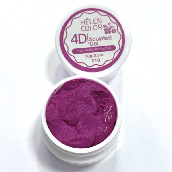 Gel Plasteline 4D Cor Magenta  Nª 010- Helen Color