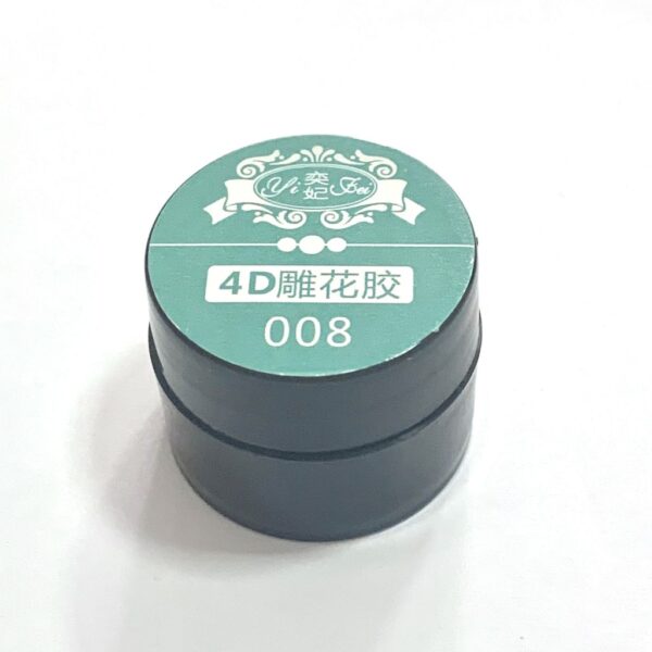 Gel Plasteline 4D Cor Verde Escuro Nª 008