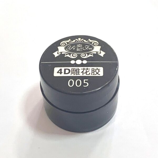 Gel Plasteline 4D Cor Preto Nª 005
