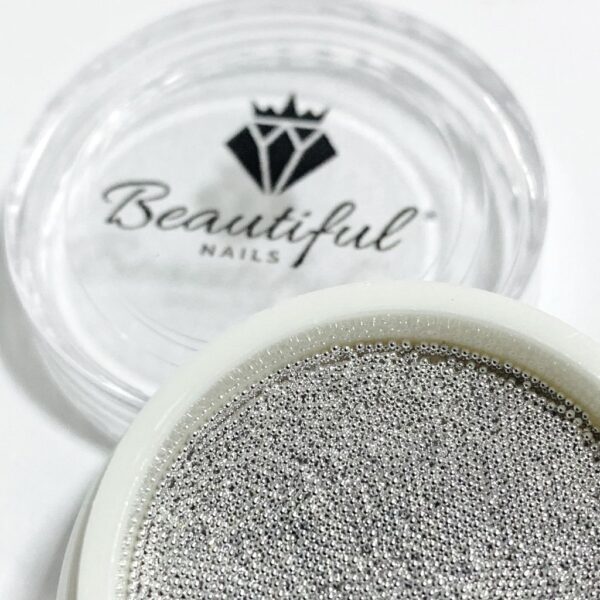 Micro Caviar Prata - Beautiful NailsMICRO
