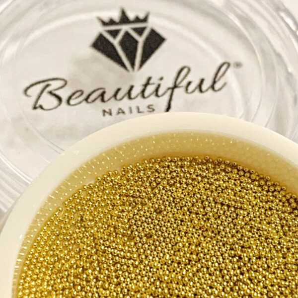Micro Caviar Dourado- Beautiful Nails